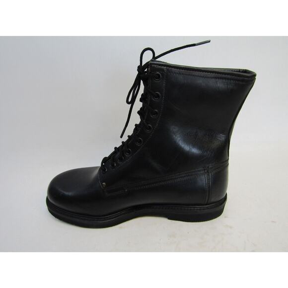 EUC FLOAT AWAYS Mens Sz 9 E Black Leather Work Cush-N-Crepe Soles Lineman Boots main image 11
